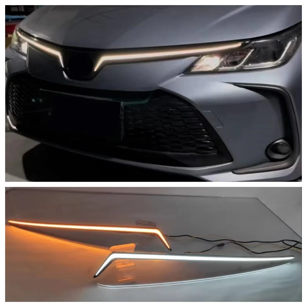 

LED Front bumper light Daytime Running Lamp for Toyota Corolla 19-24 Modified Dynamic Running Light grille lamp