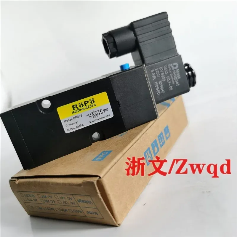 

Solenoid valve ROPO RPD25 RPD23 two position five way plate reversing valve