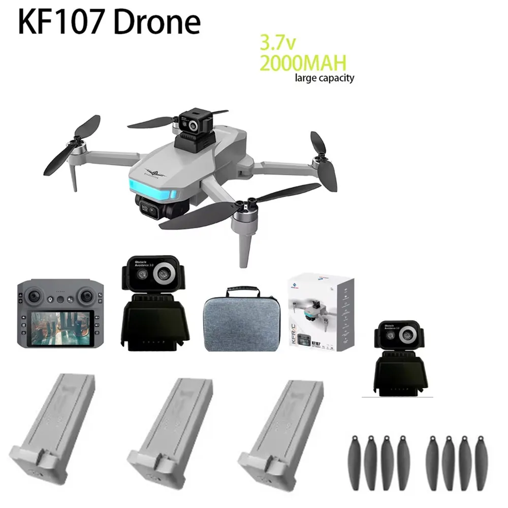 

Батарея для дрона KF107 3,7 В, 2000 мАч/лопасть пропеллера/использование для деталей дрона KF107 KF107