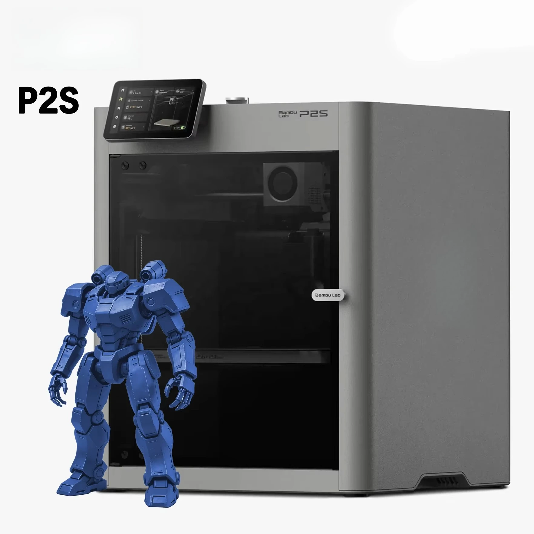 For Bambu P2S Automatic New PLA Fast Print Speed 600mm/s Desktop Closed Core FDM Multicolor High-speed 3D Printer Large Screen