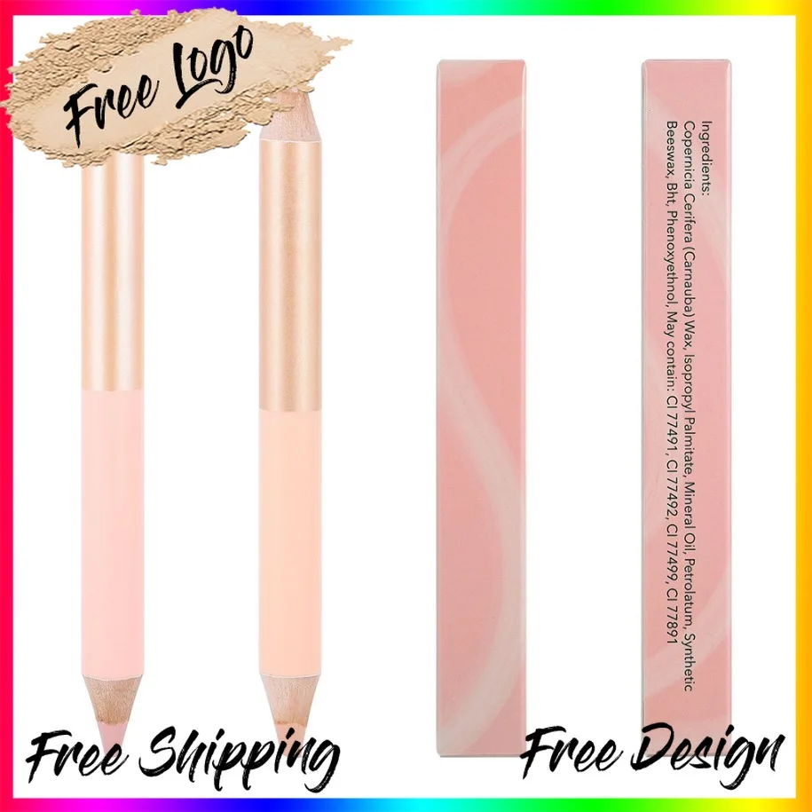 

Частная марка, веганская водостойкая двусторонняя контурная ручка для теней, ручка-хайлайтер, оптовая продажа, тени для носа, макияж, индивидуальный логотип