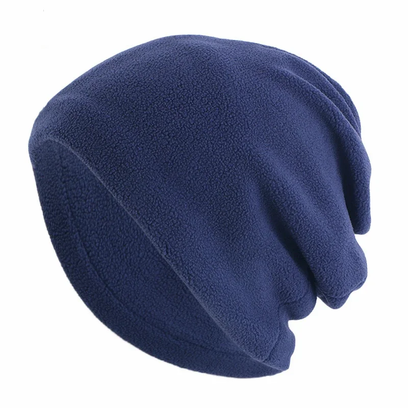 New Unisex Windproof Fleece Warm Beanie Hat Cap Male Winter Ski Cycling Cap Hat for Women Skullies Hip Hop Hats Warm Headscarf