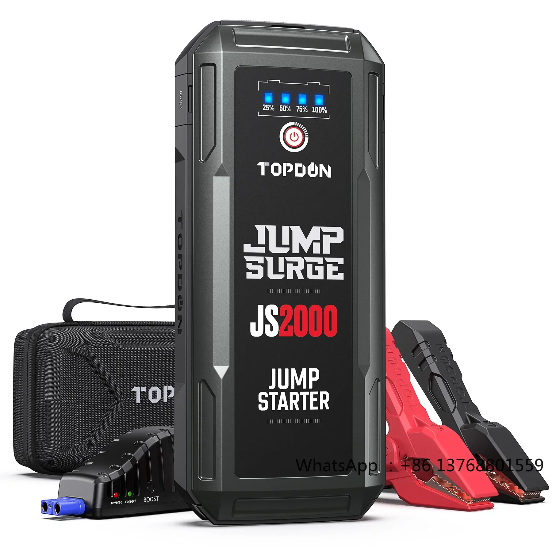 2000A 12V Lithium Multi-Function Emergency Portable Vehicle Car Battery Booster Pack Jumpstarter Power Bank Jump Starter