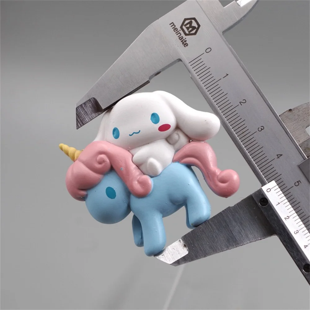 Sanrio Cinnamoroll Anime Figures My Melody Action Figure Cartoon Unicorn Doll Ornament DIY Cake Decorative Toys for Kids Gifts