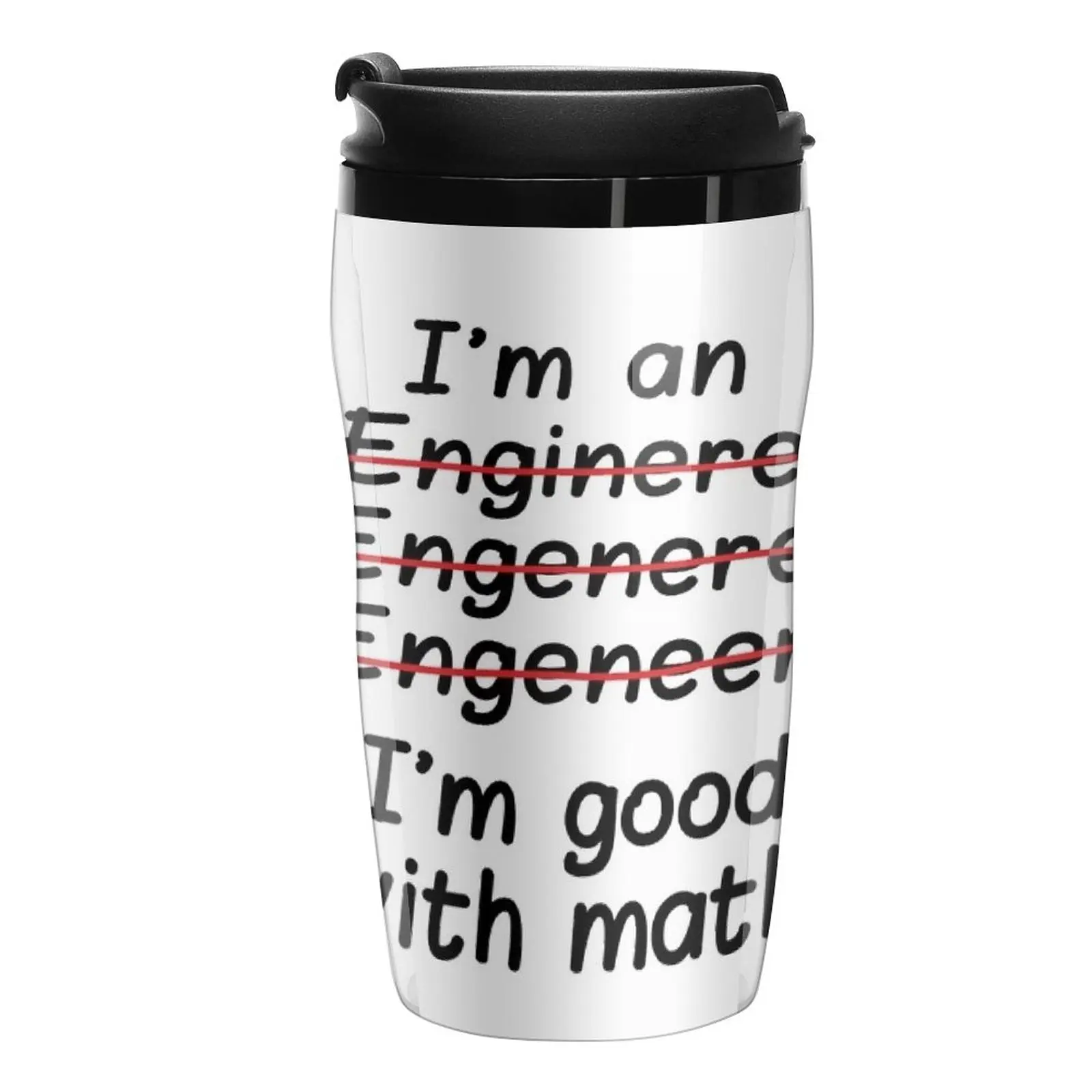 

New I'm an Engineer I'm Good at Math Travel Coffee Mug Vintage Cup Thermos Mug