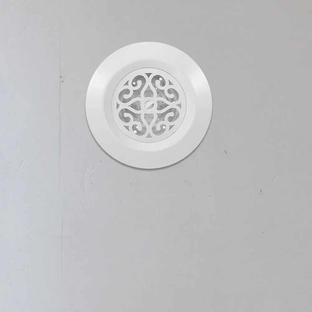 Round Soffit Vent Cover Air Conditioning Diffuser Durable Plastic Exhaust Grille for Bathroom Office