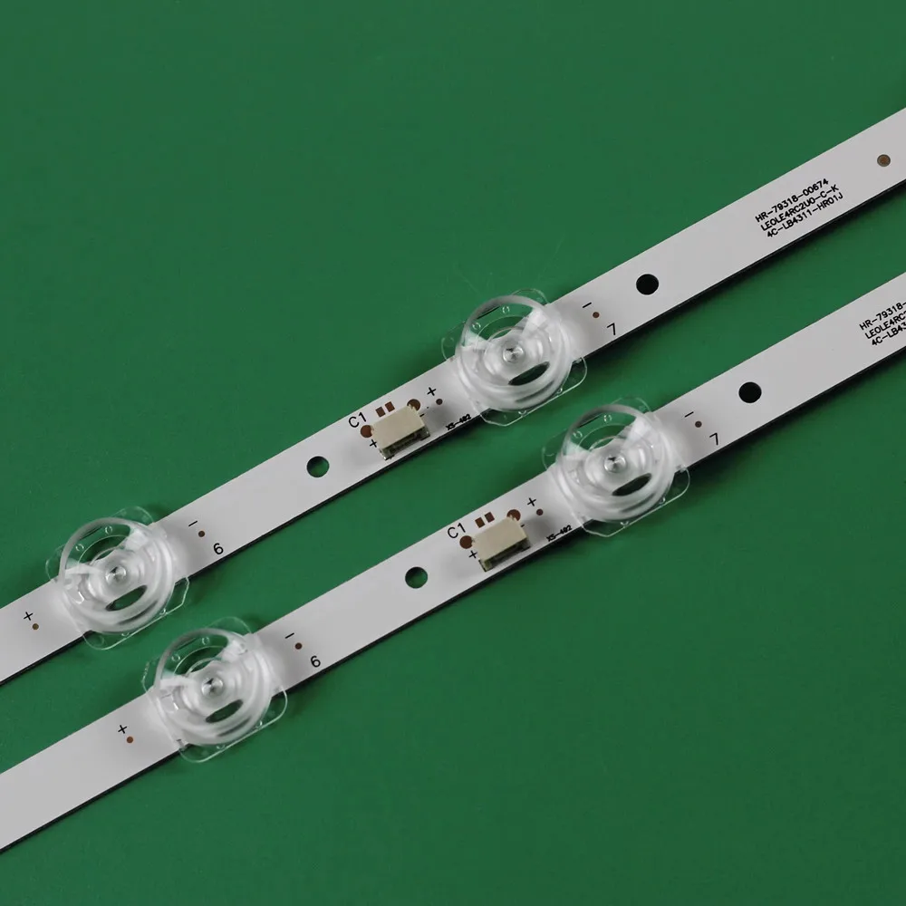 

30PCS LED Strip 43V2 43L2F 43L6F 43D6 43UE6420 43HR330M11A2 V1 4C-LB4311-ZM06J 43s6500fs 43s5300 43S423 43S421 43S321 43S325