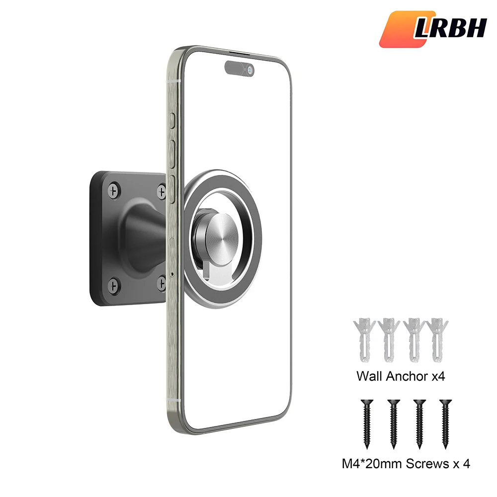 

Магнитный настенный держатель для телефона для грузовика/автомобиля/лодки/стены/стола, совместимый со всеми смартфонами, свободное вращение на 360 градусов