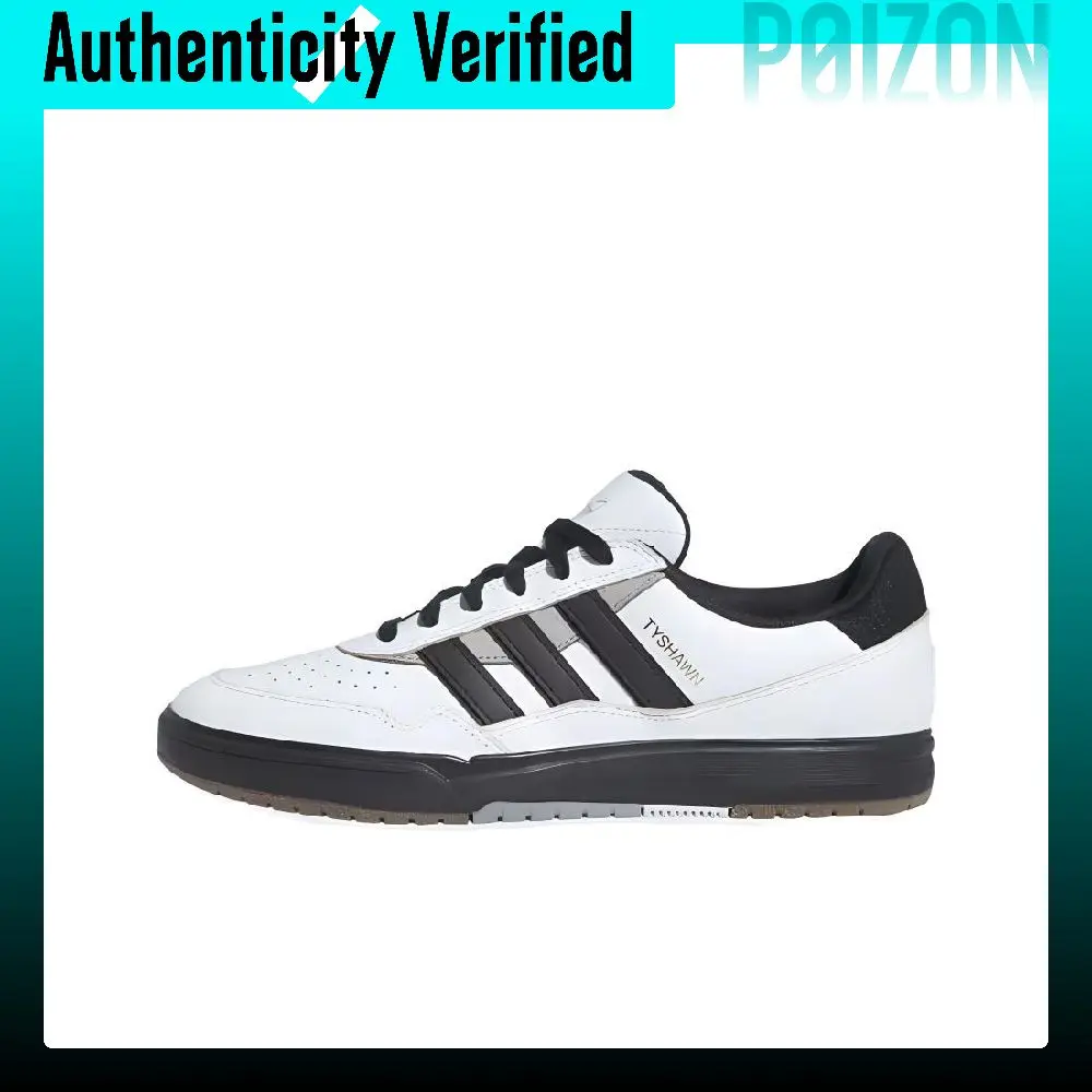 Adidas Originals Tyshawn Skate Shoes Unisex Low-top Crystal White/Black/Pure Ice Gray IF9712