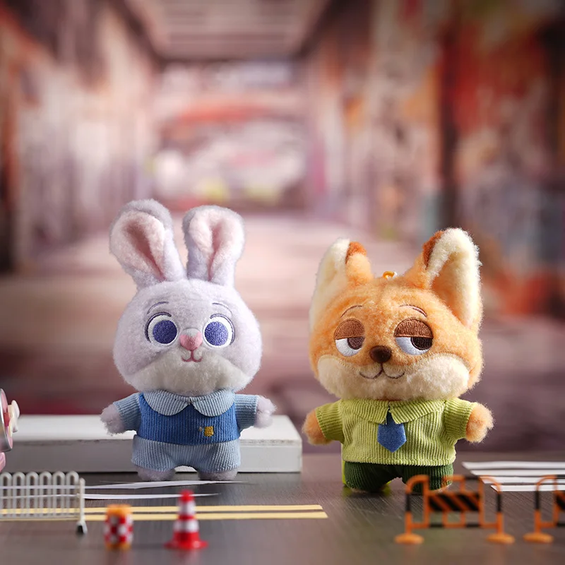 

New Zootopia Judy & Nick Pendant Blind Box Keychain Doll Adorable Cartoon Style Toy Birthday Gift