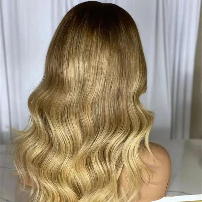 

Регулируемый синтетический парик золотого и светлого цвета с эффектом омбре, женские длинные волнистые парики принцессы, натуральный реалистичный вид, парики для волос на каждый день