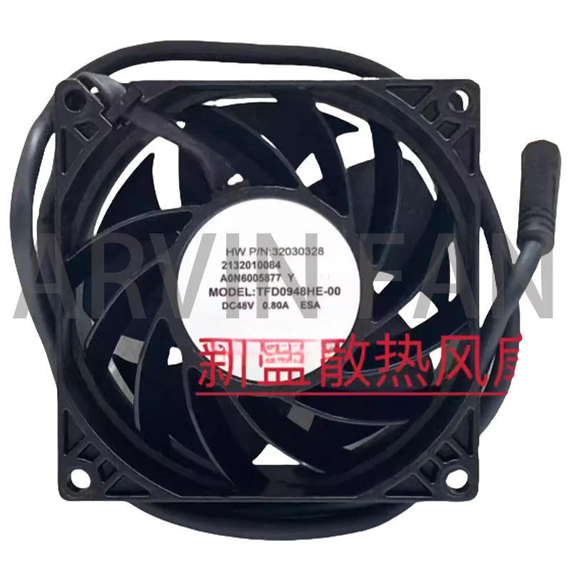 

TFD0948HE-00 48V 0.80A 9038 9CM 4-wire PWM Temperature-controlled Cooling Fan