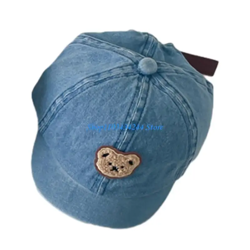 

Baby Cartoon Bear Hat Peaked Cap Toddler Infant Baseball Hat Sun Protections Hat Duck Tongue Caps for Baby 3-8 Years