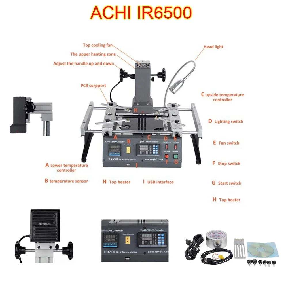 Achi ir6000 (паяльная станция инфракрасная) купить от 655,00 руб. Запчасти и аксессуары для электроинструментов на 1rub.ru