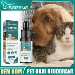 30ml Hemp-Seed Oil with Omegas Vitamin for Dogs Hip and Joints Support Skin Health Anxiety Stress and Relie for Cats Dogs