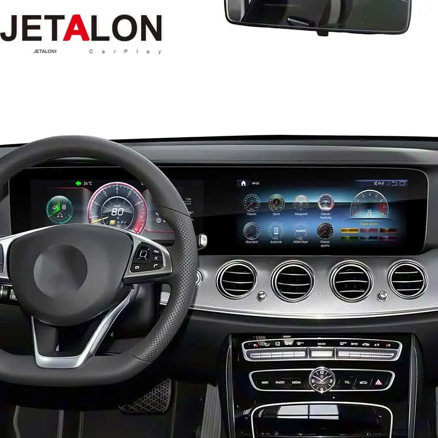 

24,6-дюймовый Android-плеер для Mercedes Benz E-класса W213 E200 E300 2016-2020, мультимедийный видеоплеер с CarPlay, GPS, стерео и навигацией