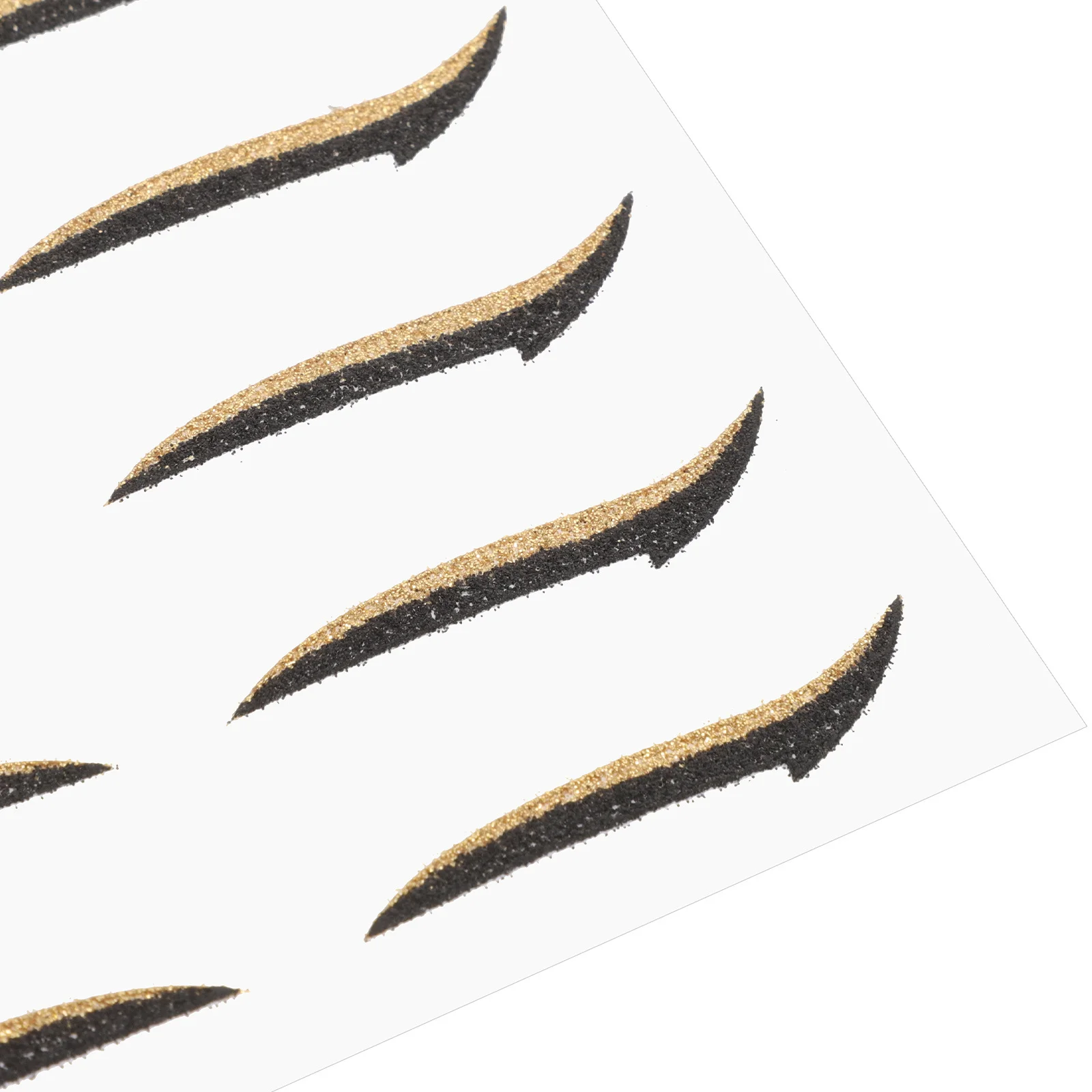 5 ペアのスティックオンアイライナーステッカー自己粘着アイメイクグリッターパーティーフェスティバルハロウィン使いやすい長持ち