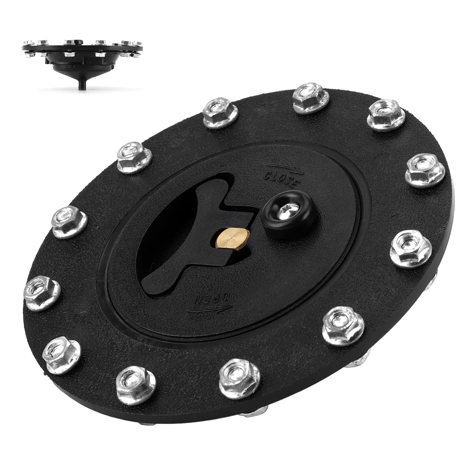 Acessório para carro, encaixe de enchimento de gás, célula de combustível, tampa giratória, resistência à chama com parafuso de porca