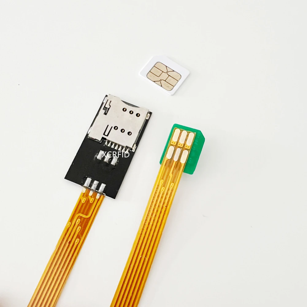 Micro 3FF SIM Slot Ekstensi Self Pop-Up Converter Kabel FPC 25Cm Ke 2FF SIM Standar 3FF 4FF Nano Garis Konversi