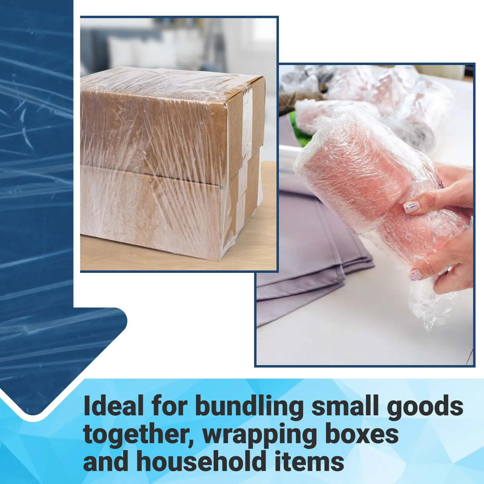 20 Rolls Plastic Wrap Stretch Film Roll 8/10/12/15/20 Wide for Lunch box jewelry Lipstick Self Adhering Packaging Shrink Film