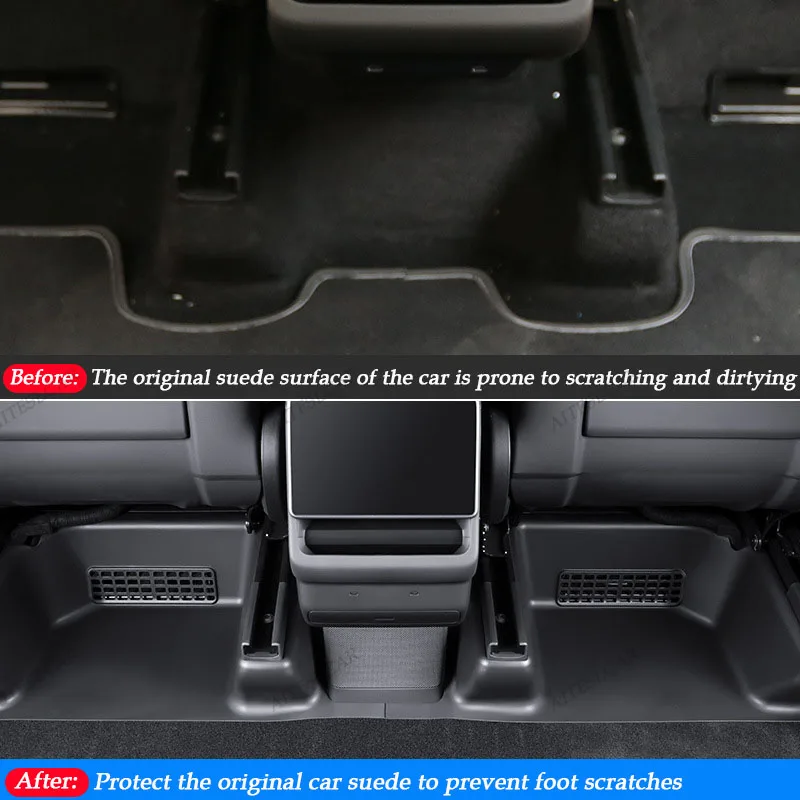Suitable for the Updated Tesla Model YL Seat Bottom Corner Protector TPE Rear Anti Kick Protection Corner Protector Wholesale
