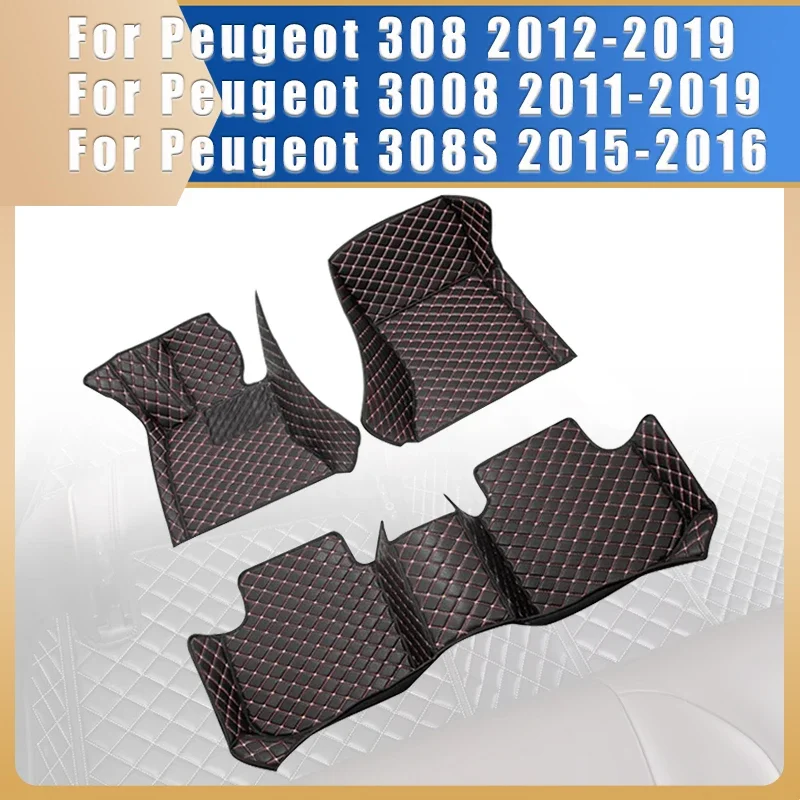 

Car Floor Mats For Peugeot 308 2019 2018 2017 2016 2015 2014 2013 2012 For Peugeot 3008 308S Auto Interior Accessories Carpets