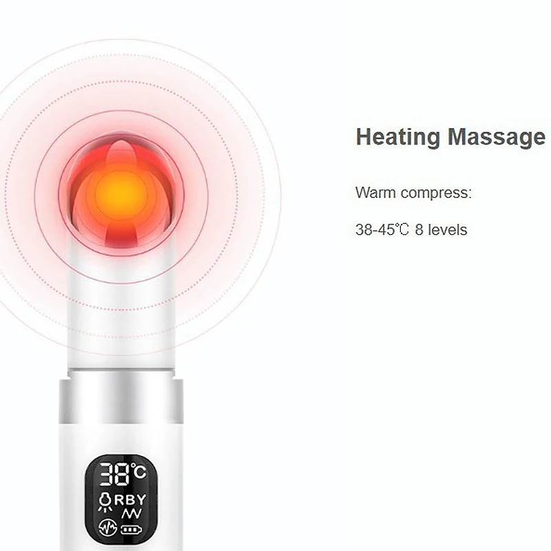 เครื่องนวดตาไฟฟ้า EMS ไมโครเคอร์เรนท์ ยกกระชับผิว ลดริ้วรอยรอบดวงตา ลดรอยคล้ำใต้ตา พร้อมระบบสั่นสะเทือนร้อน อุปกรณ์เสริมความงามรอบดวงตา