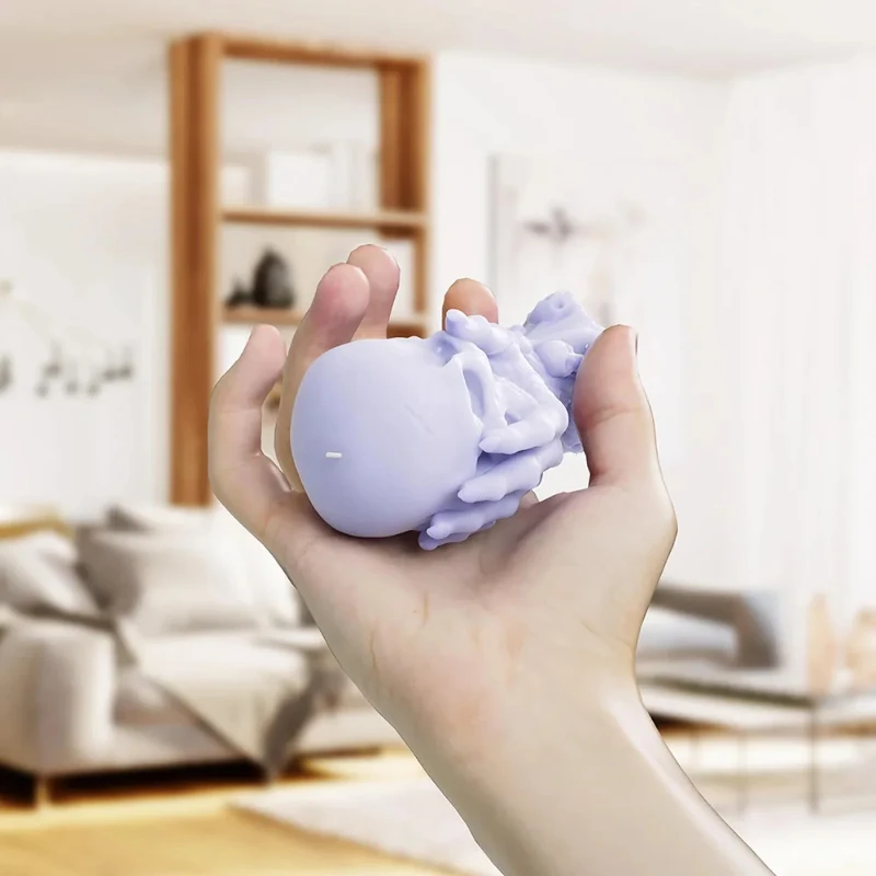 

Набор силиконовых форм для свечей с черепом на Хэллоуин, цельная ручная форма для литья из смолы с черепом, инструменты для изготовления штукатурки своими руками