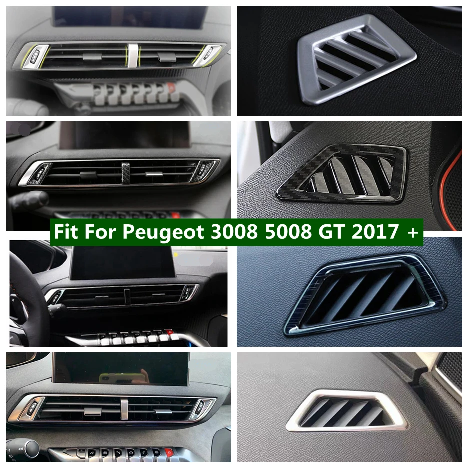 

Dashboard Central Air Conditioner Vent AC Outlet Decoration Frame Cover Trim For Peugeot 3008 5008 GT 2017 - 2023 Accessories