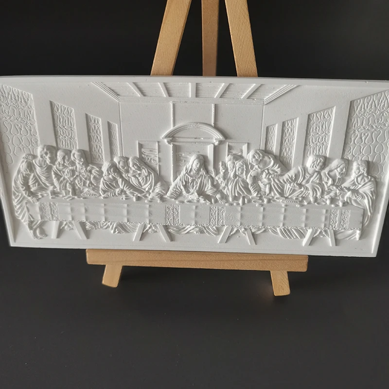 

Last Supper" resin relief Nordic home decoration sculpture diffuser sketch abstract horizontal version figure sculpture statue