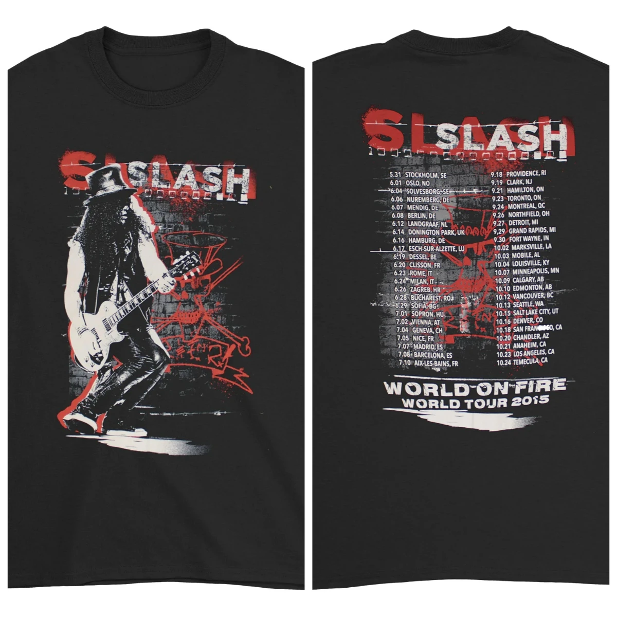 Legendary guitarist Slash black 100%cotton unisex T-Shirt 2026 Summer New loose Y2k hip-hop style men's soft Short Sleeve Tshirt