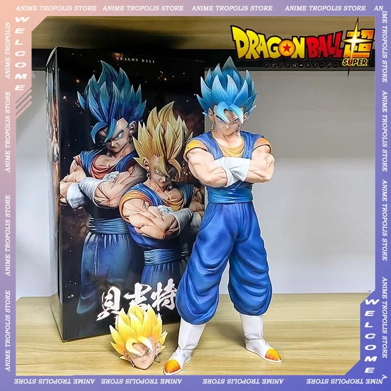 30CM Dragon Ball Z Figures Vegeta Action Figure Figurine with Two Heads Manga Figurine Anime Gk Statue Models Decor Toys Gift