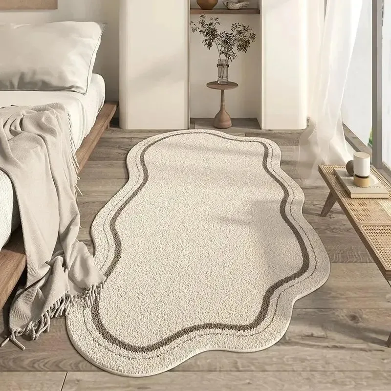 VIKAMA Modern Simple Irregular Cloud Shaped Carpet for Living Room Bedroom Bedside Creative Fashion Home Decor