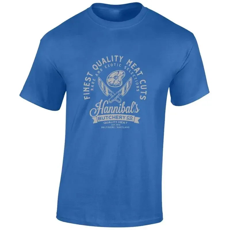 HANNIBALS BUTCHERS MENS T SHIRT LECTER CANNIBAL FUNNY JOKE FILM MOVIE TV DESIGN