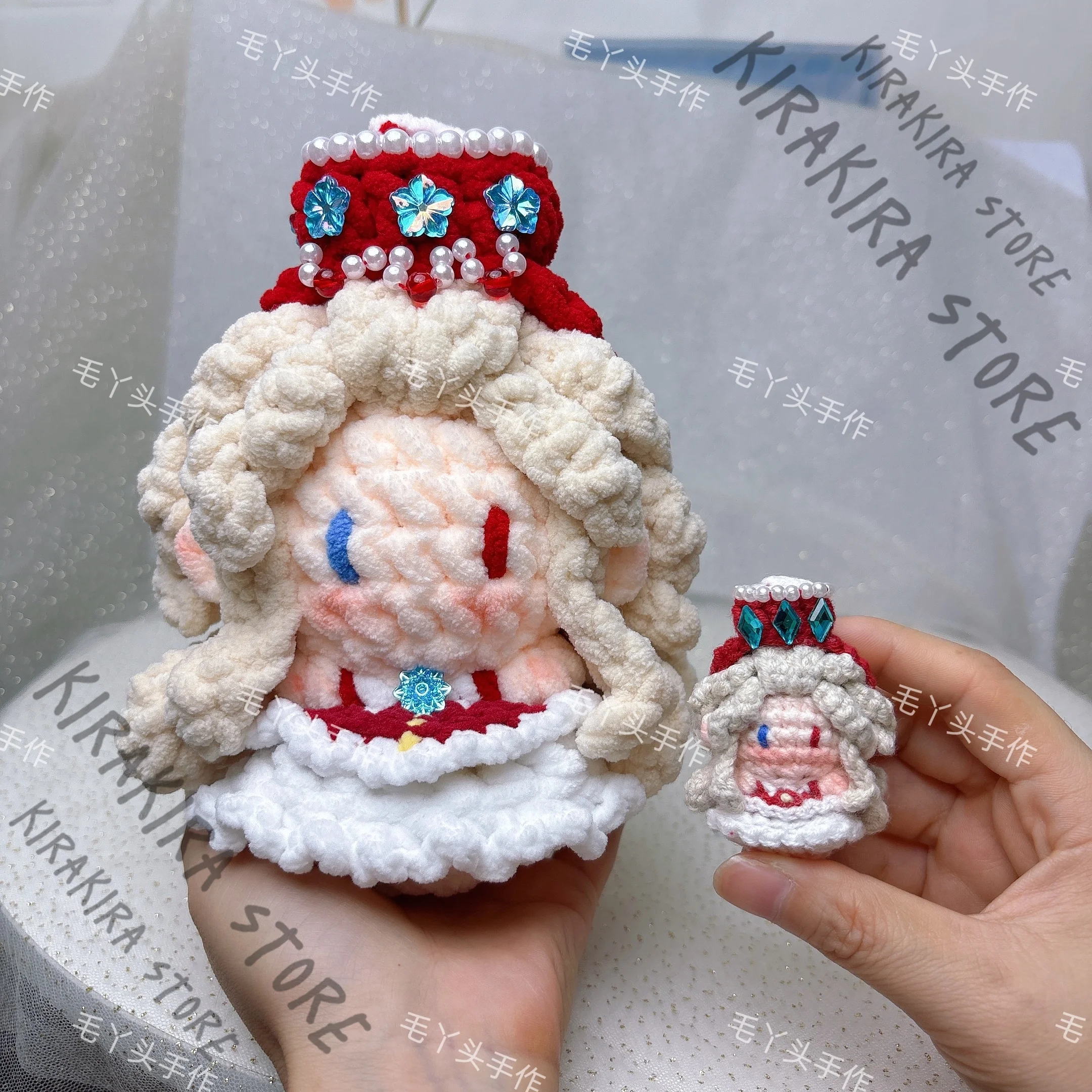 

Anime Identity Ⅴ Ada Mesmer Psychologist Cosplay Keychain Puppet Woolen Yarn Handmade Crocheting Maumet Ornaments Christmas Gift