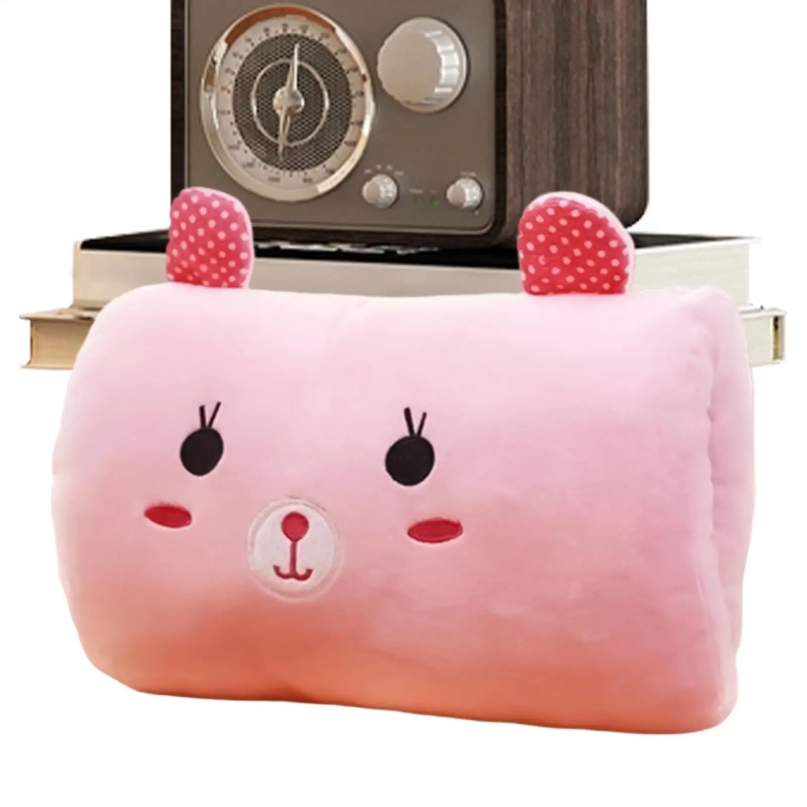 Cute Gift Winter Cartoon Plush Suho Hand Pillow Hand Warmer Hand-Warming Plush Gift Pink Bear Gloves Adult Cartoon Nap Pillow