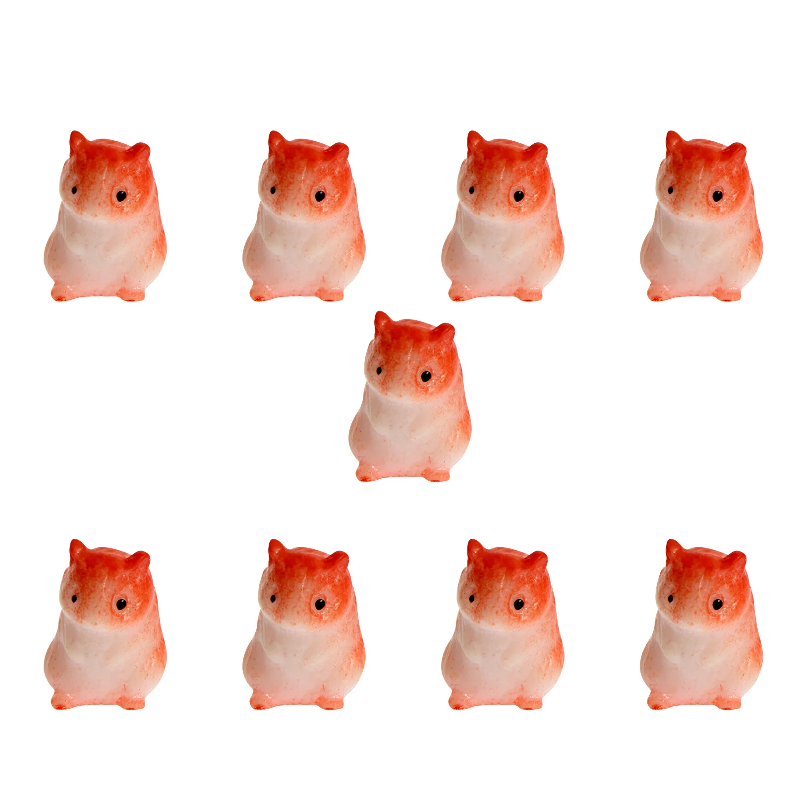 

10Pcs Micro Landscape Ornaments Mini Resin Hamster Micro Bonsai Small Garden Resin Decors Succulents Pot Decor DIY Craft