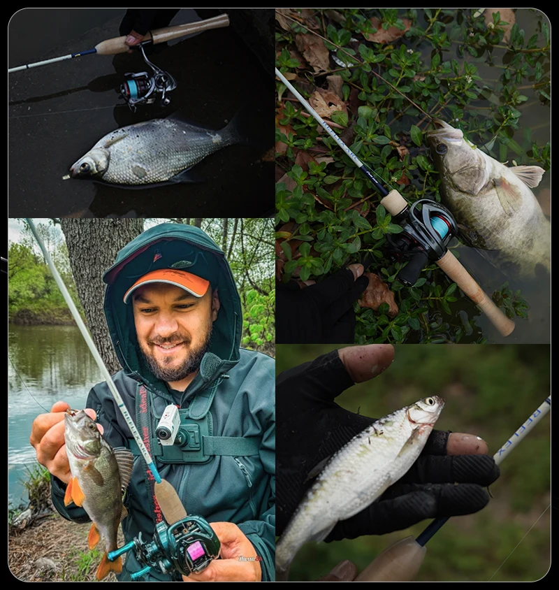 PureLure Reflex Arc Lure WT 0,5-12g BFS Casting Rod 6FT MF Action Toray Carbon mit Fuji SIC Ring Vollkork-Rolle für Forelle und Barsch – Detail 17