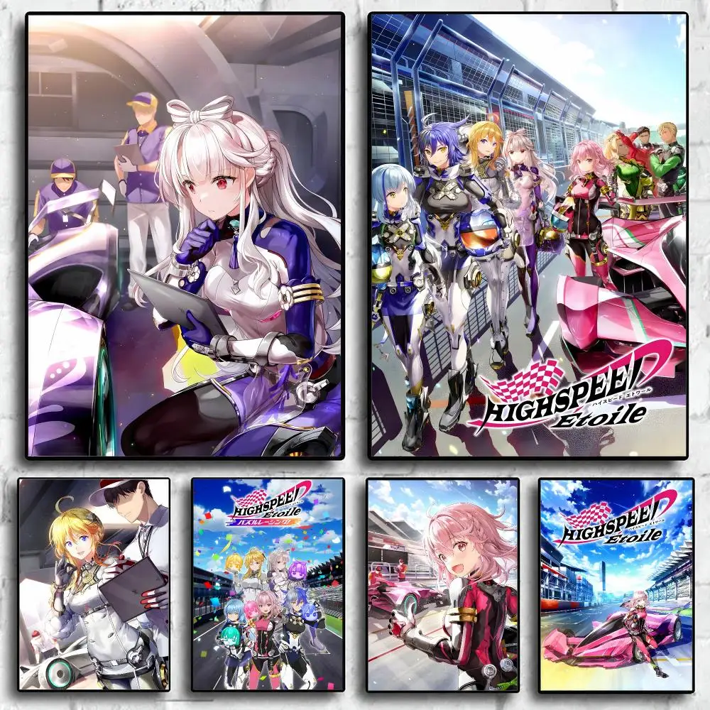 anime Highspeed Etoile Poster HD Self-Adhesive Waterproof Poster Wall HD Print Room Aesthetic Decoration Gift