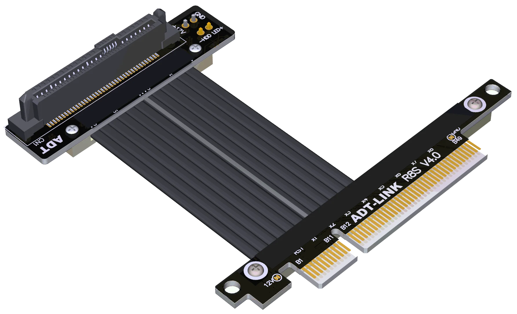 U.2พอร์ต U2ไปยัง PCI-E 4.0X8 SFF-8639 NVMe PCIe สายอะแดปเตอร์ขยาย