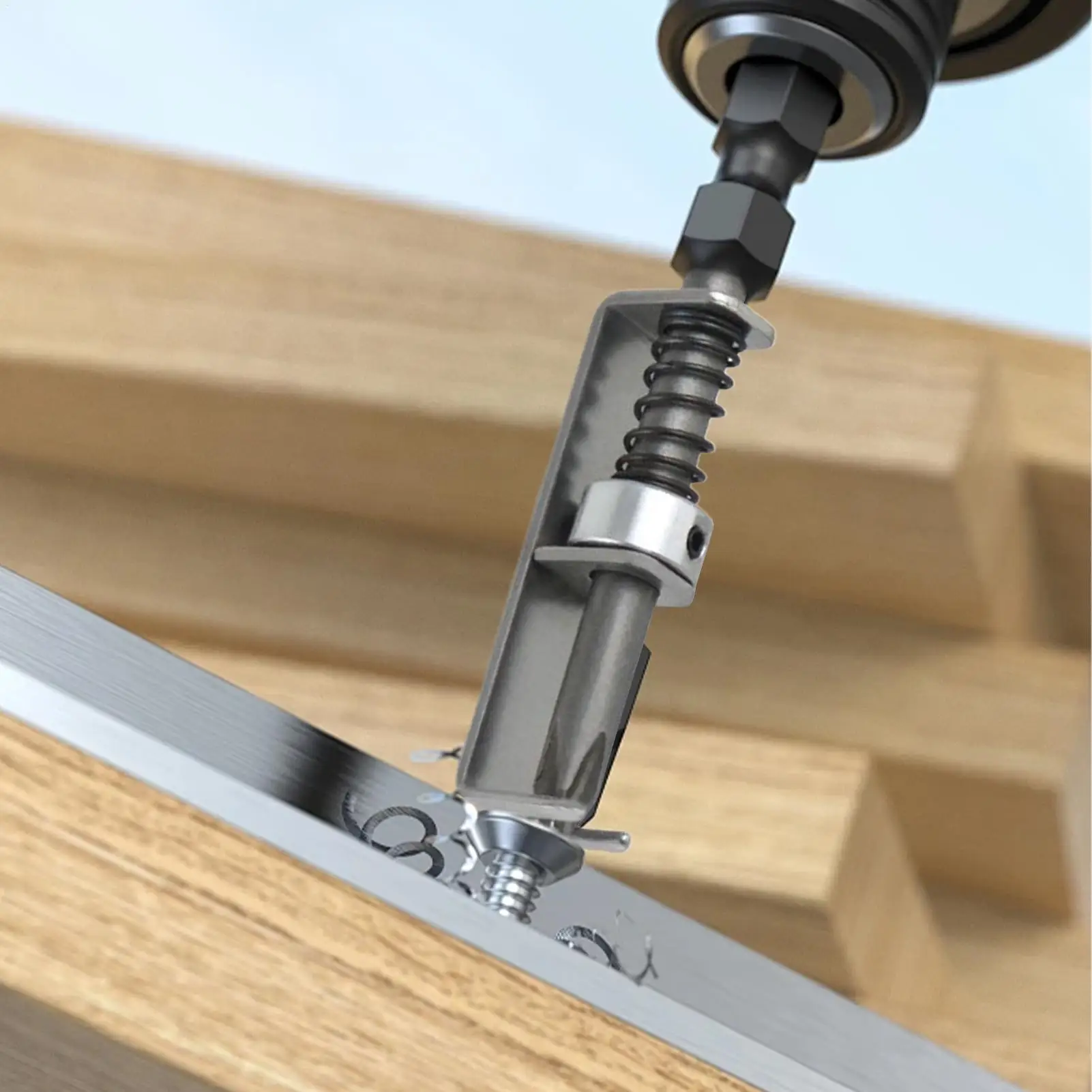 Portapunte per vite Portavite caricato a molla Strumento adattatore di fissaggio per punte Attacco a sgancio rapido per hardware di riparazione garage Casa