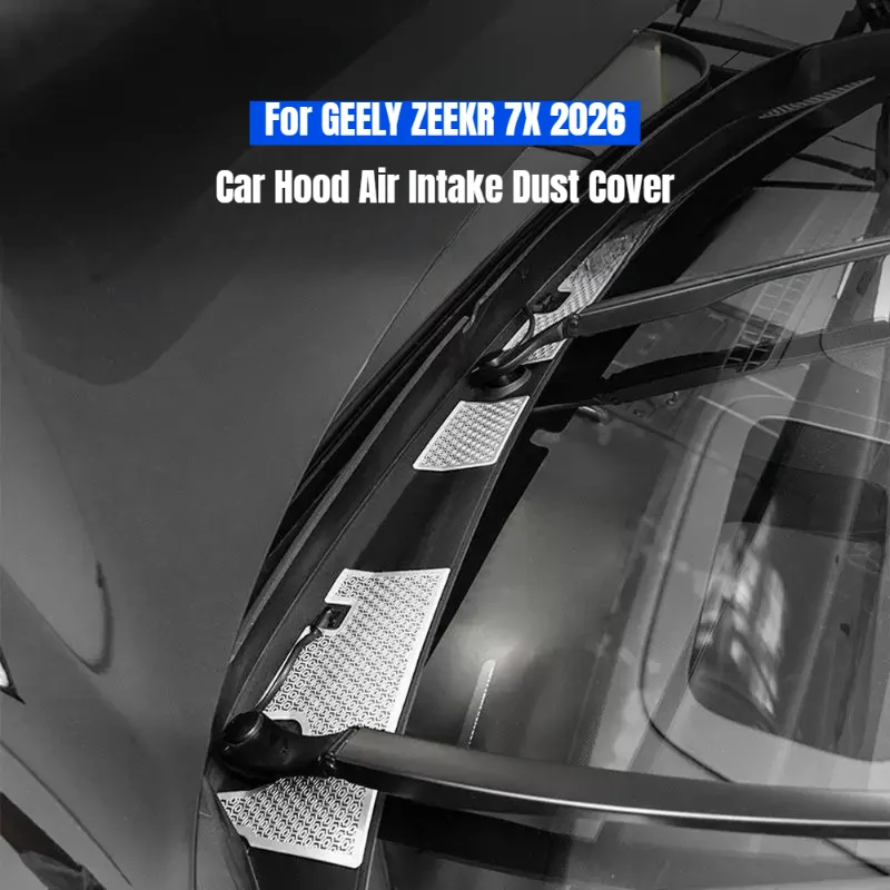 ‌For GEELY ZEEKR 7X Refreshed 2026 Car Hood Dust Cover Outlet Protector Engine Compartment Air Intake Cover Interior Accessories