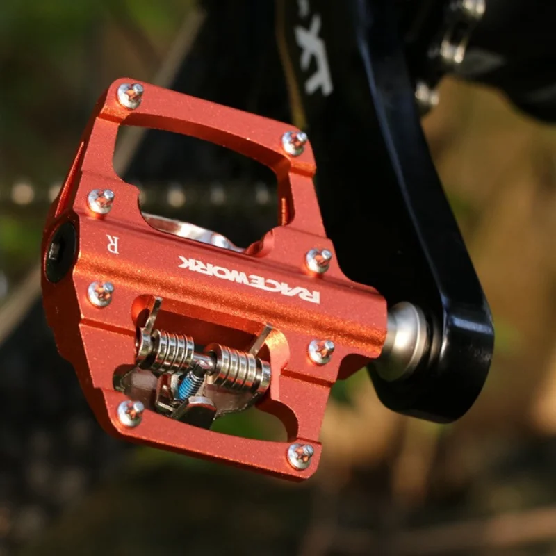 RACEWORK PH5000 MTB Mountain Bike Pedals Self-Locking Ultralight Aluminum Alloy forShimano SPD Multiple Colors Bicycle Parts