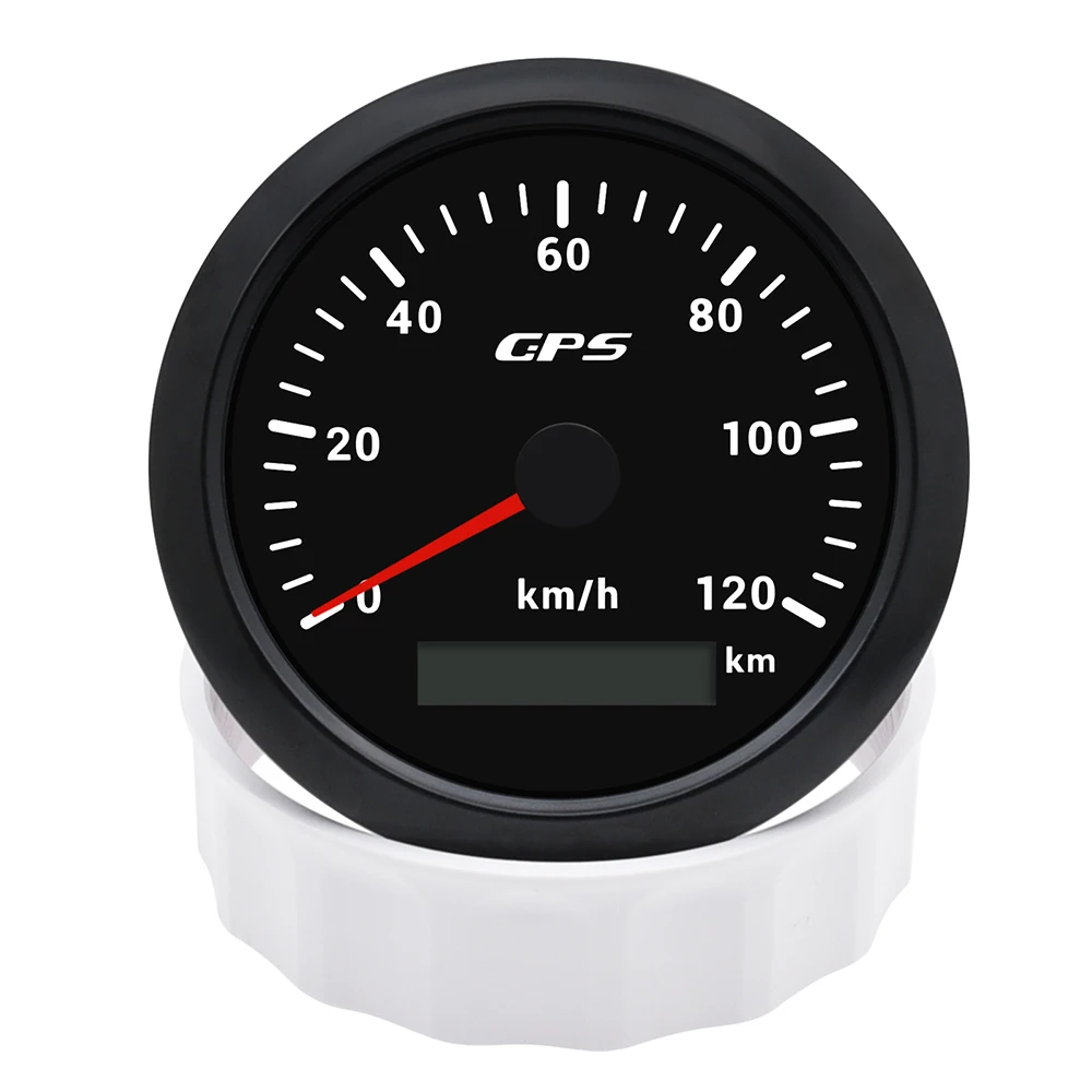 

120KMH 85MM GPS Speedometer Gauge 7 Color Light with GPS Antenna Waterproof Motorcycle Boat Car Truck Speed Gauge Meter