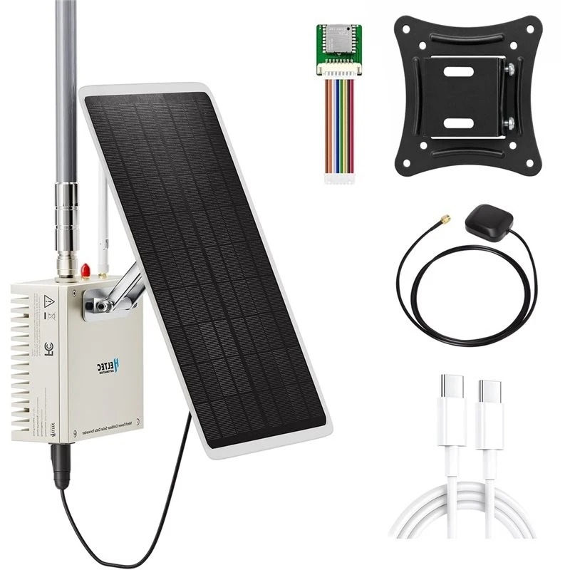 New Design~ Meshtower V2 30Dbm Outdoor Solar Panel For Meshtastic IP65 Waterproof NRF52840 3X 2800Mah Lithium Battery BLE Lora