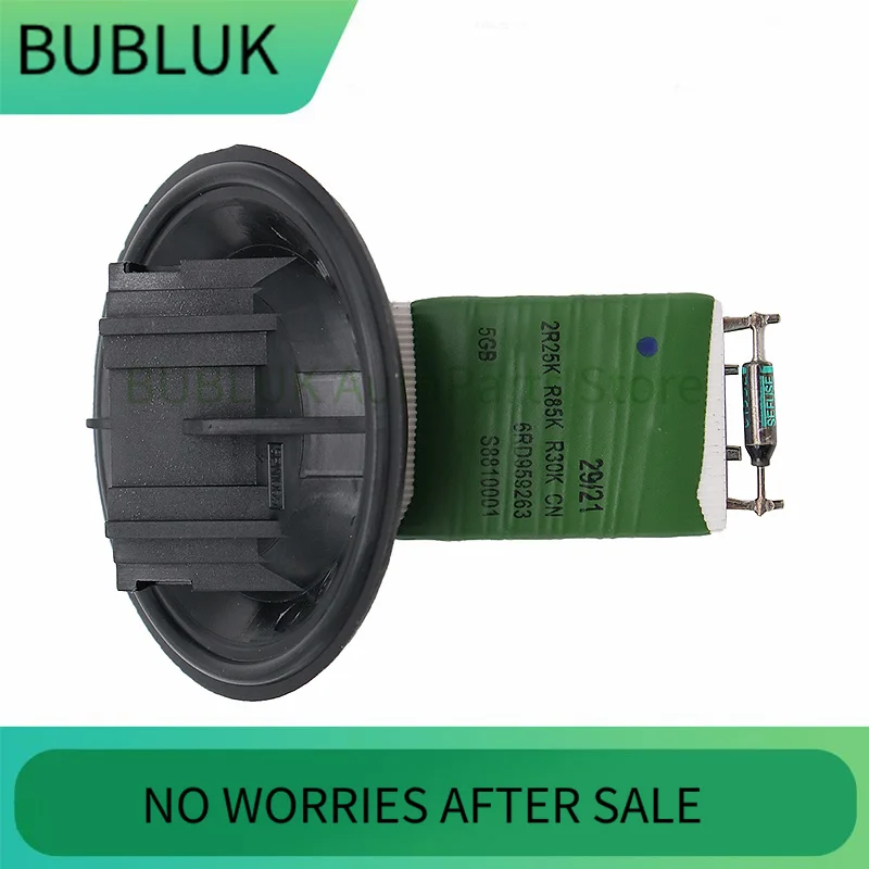 Resistencia del Motor del Ventilador del Calefactor del Coche 6Q0959263A para Skoda Fabia Roomster/ Audi A1 A2 / Seat Ibiza Cordoba / VW Polo