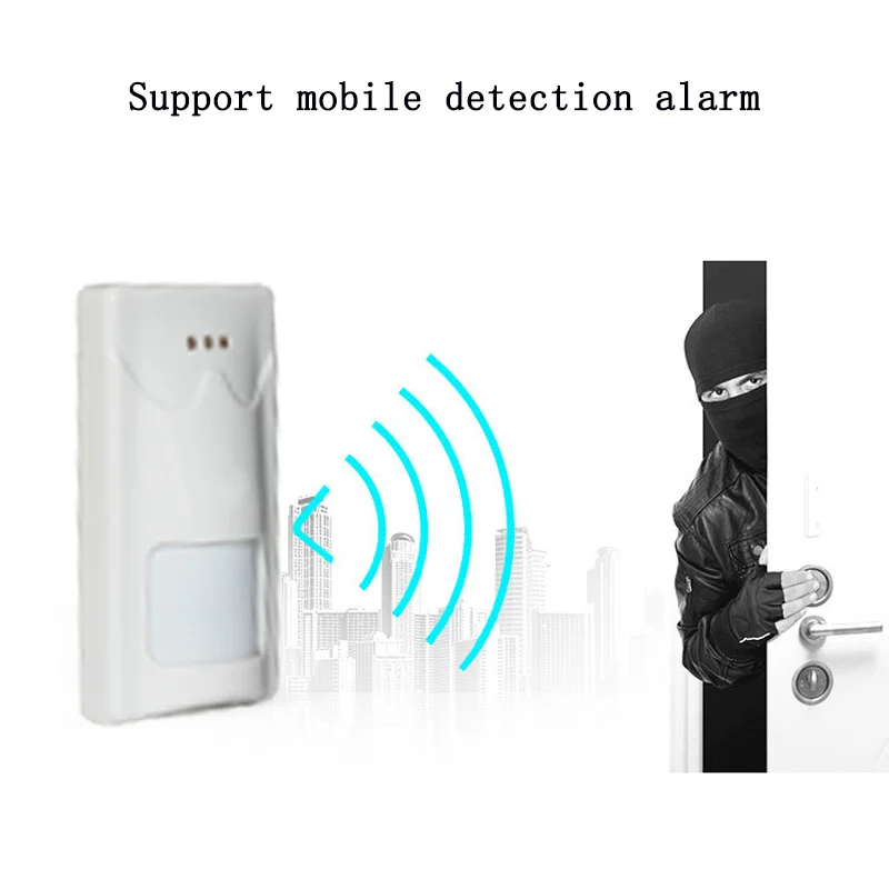 Wall-mounted Wired Dual Discrimination Infrared Detector Intelligent Mobile Detection Microwave and Passive PIR Composite Sensor