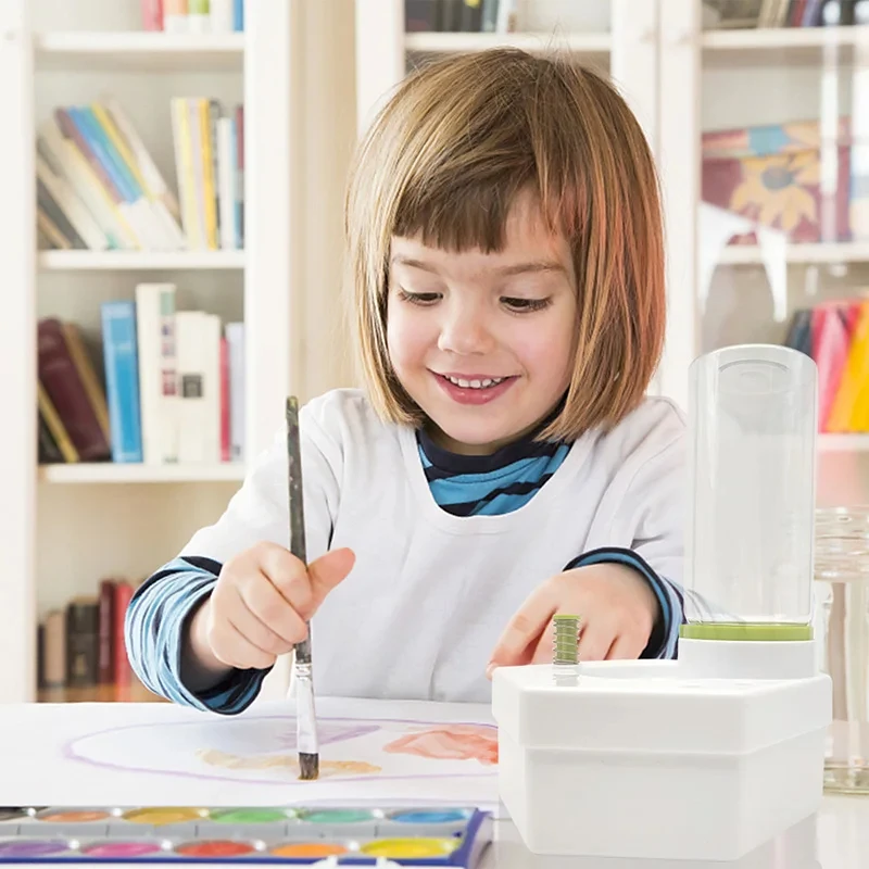 Paint Brush Cleaner Drain Button Automatic Water Circulation kids Adult Paint Brush Cleaning Machine Water Saving Paint Brush