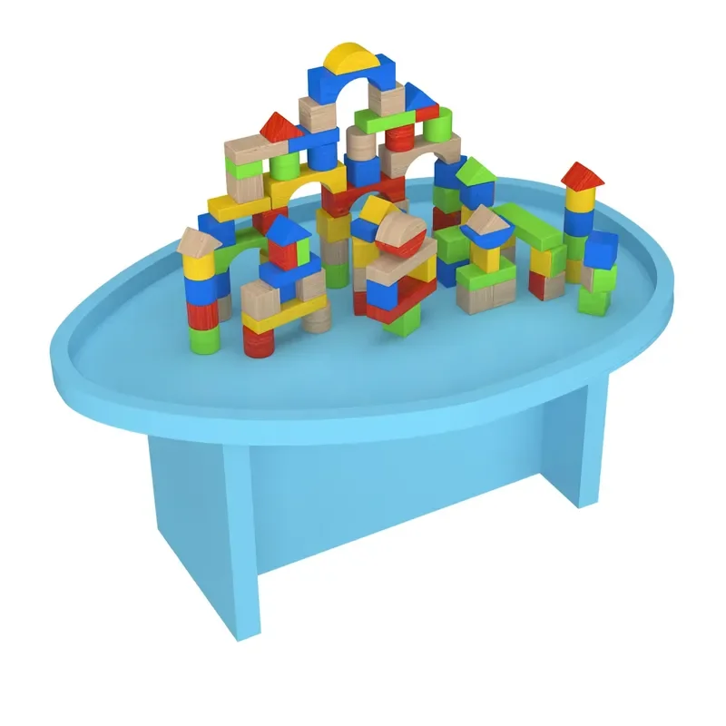 Creative Building Block Table for Kids Educational Indoor Playground Equipment Combined Construction Games Toy Set for