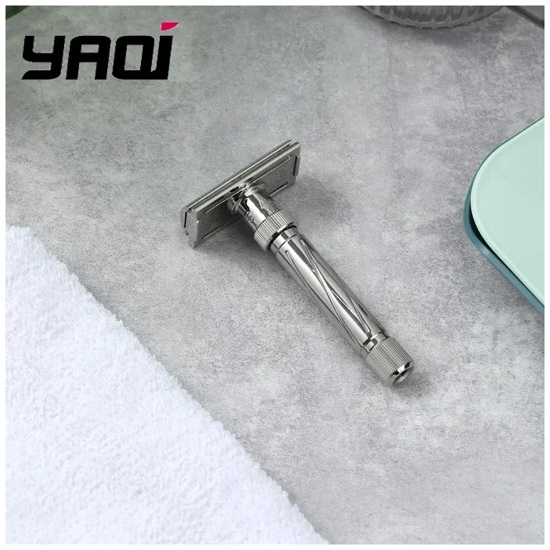 Yaqi Safety Razor Ultima Adjustable Stainless Steel Men's Comfortable Shaving Experience